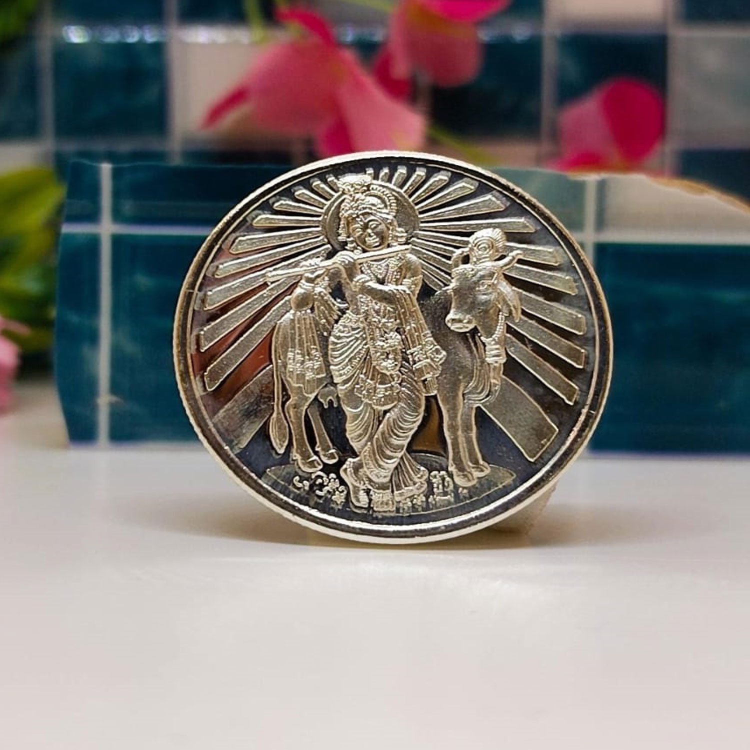 Cow and Krishna Coin